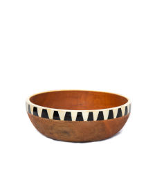 Wood Salad Bowl with Serving Utensils