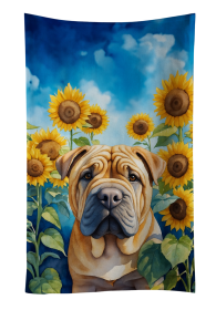 Shar Pei in Sunflowers Kitchen Towel