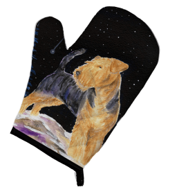 Starry Night Welsh Terrier Oven Mitt