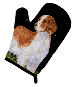 Starry Night Welsh Springer Spaniel Oven Mitt