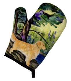 Golden Retriever Oven Mitt (size: 8.5 x 12)