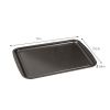 5-Piece Nonstick Carbon Steel Bakeware Set with Loaf Pan, Square Cake Pan, 6 Cup Muffin Pan, Roaster Pan, Cookie Sheet, Gray